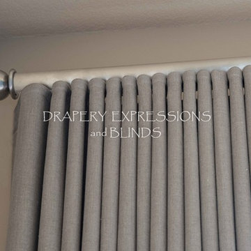 Ripplefold Drapery Panels, Wall mount
