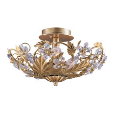 Paris Market 6 Light Gold Semi-Flush