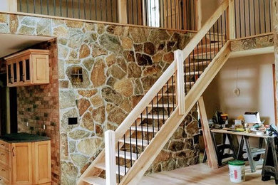 Staircase - craftsman staircase idea in New York