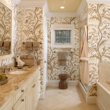 Ornately Tranquil Master Bathroom