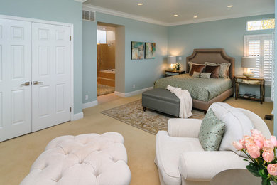 Elegant bedroom photo in San Francisco