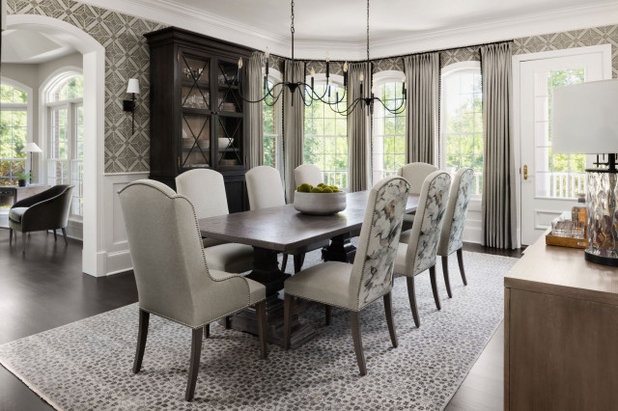 Transitional Dining Room by Haus Interior Design