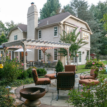 Flagstone Patios, Cook Station and Pergola