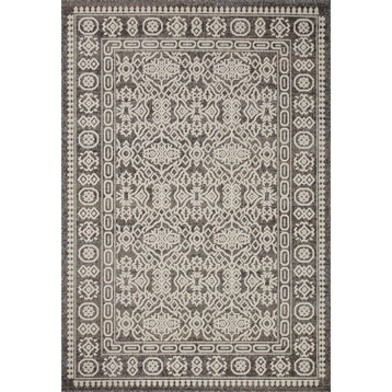 Loloi II In/Out Rainier Pebble / Ivory Area Rug, 18" X 18" Swatch