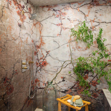 Modern Asian Inspired Primary Bathroom