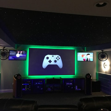 Amazing theater and Savant Automation system Garden Oaks