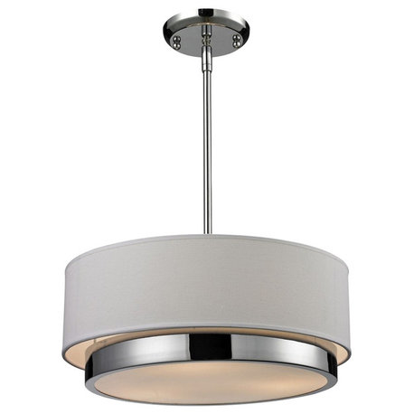 3-Light Chandelier Chrome