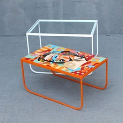 Ayumi Double Side Table Orange - Coffee Tables