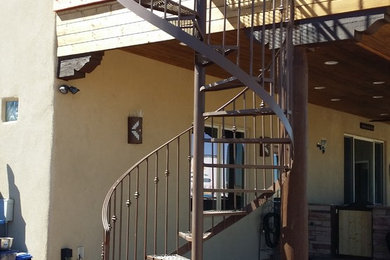 Inspiration for a southwestern staircase remodel in Other
