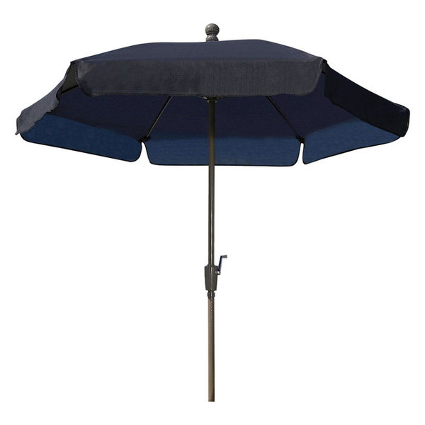 Casa Furnish Store7 5 Ft Patio Umbrella For Outdoor Garden W Tilt Navy Shade Champagn Dailymail