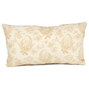 Country Tea Kidney 90/10 Duck Insert Pillow With Cover, 12x22