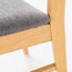 Helen Mid Century Dining Chair, Dark Gray/Oak, Set of 2