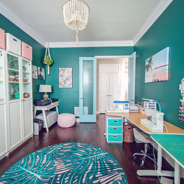 Boho Miami Glam Office/Sewing Room