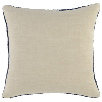 Marcie Knitted 22" Throw Pillow by Kosas Home, Indigo