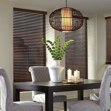 Hunter Douglas WOOD BLINDS Dining Room Ideas