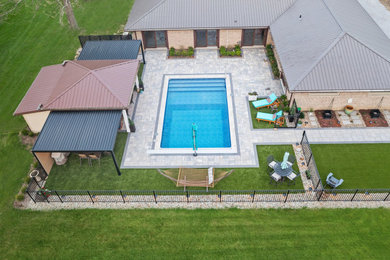 Example of a minimalist pool design in Cleveland
