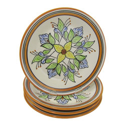 Le Souk Ceramique - Stoneware Side Plates, Set of 4, Salvena Design - Salad And Dessert Plates