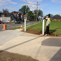 Concrete entrance at CVS - Products