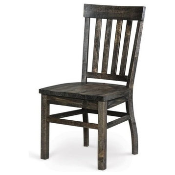 Beaumont Lane Dining Side Chair in Weathered Pine