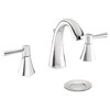 Belanger NEO79CCP Widespread Double Handle Bathroom Faucet, Polished Chrome