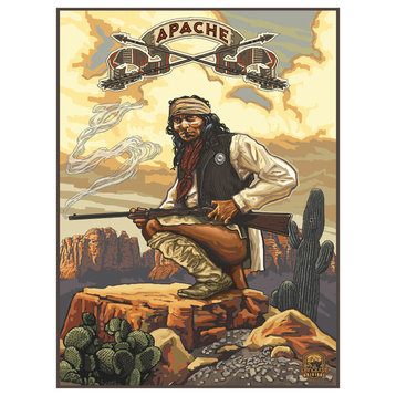 Paul A. Lanquist Apache Art Print, 9"x12"
