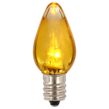 C7 Yellow Twinkle Transpled Bulb 25/Box