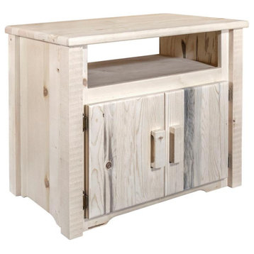 Montana Woodworks Homestead Transitional Wood Utility Stand in Natural