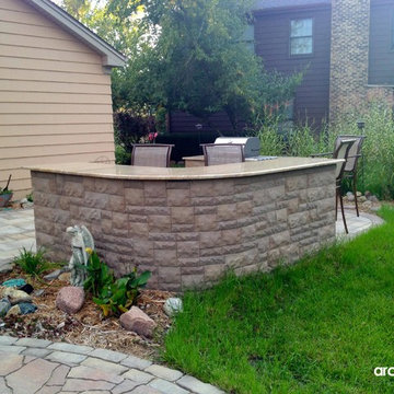Open Porch and Patio with Outdoor Kitchen