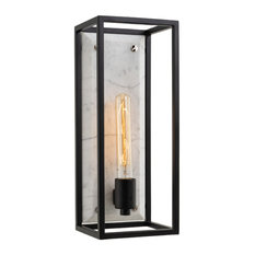 Plaza 6x15" 1-Light Modern Sconce, Matte Black