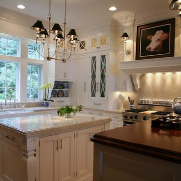 Elegant lake House kitchen