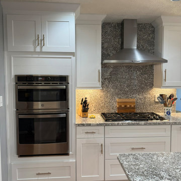 Transitional Kitchen Remodel Done In New White Cabinets
