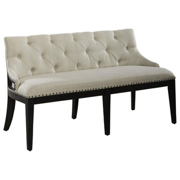 Uph Shelter Dining Bench- Black Traditional Multi