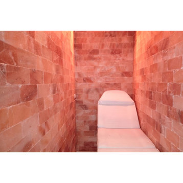 Himalayan Salt Sauna 8'x4' Surface Area, 32 sq. ft., 4"x8"x2" Tiles