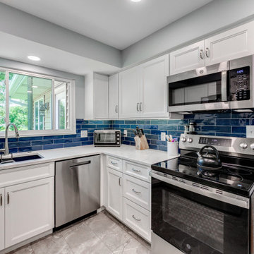 Kitchen with a Pop of Color