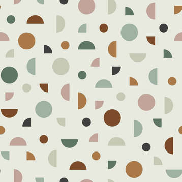 Marilee Multicolor Circles Wallpaper, Swatch