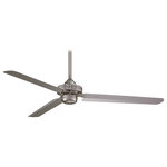 Minka Aire - Minka Aire F729-BN Steal, 54" Ceiling Fan, Brushed Nickel - Bulb Included: No