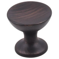 Jeffrey Alexander Rae Cabinet Knob, 1-1/16 in, Brushed Oil Rubbed Bronze