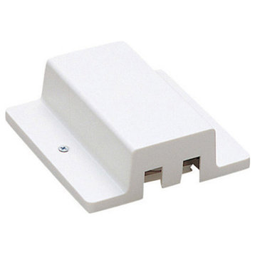 WAC Lighting L Track Power Connectors, White, Floating Canopy Feed
