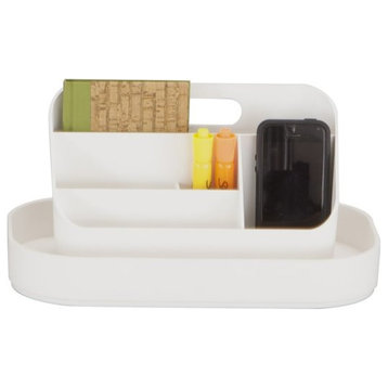 Safco Products Portable Desktop Organizer Caddy in White