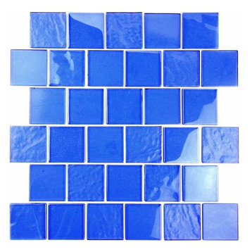 Miseno MT-SCENERY2SQ Scenery - 12" x 12" - Glass Visual - Wall - Blue Median