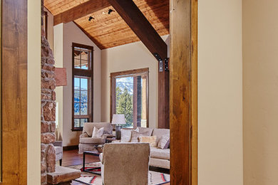 Inspiration for a rustic living room remodel in Other