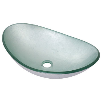 Argento Oval Glass Vessel Sink