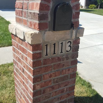 Brick and Stone Mailbox in O'fallon, Mo