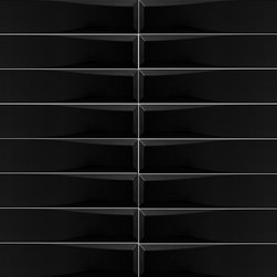Alto Deco Black - Wall And Floor Tile