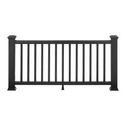 Trex Transcend&reg; Railing in Charcoal Black - Tracks And Rails