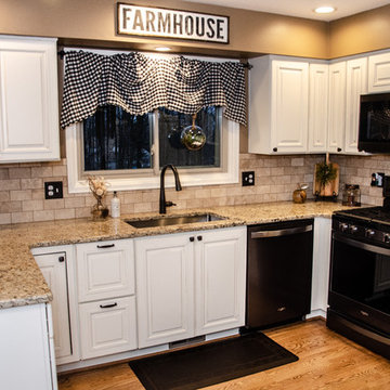 Black and White Buffalo Check - Kitchen Remodel