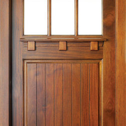 Arts & Crafts / Craftsman Wood Doors Linville E-01 - Front Doors