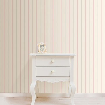 Little Tailor Pinstripe Beige Wallpaper