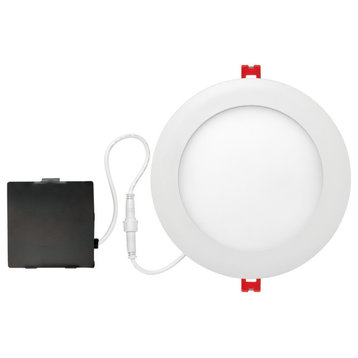 6" White Integrated LED Ultra Slim Recessed Lighting Kit