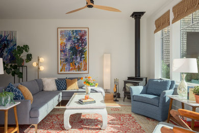 Transitional living room photo in Other